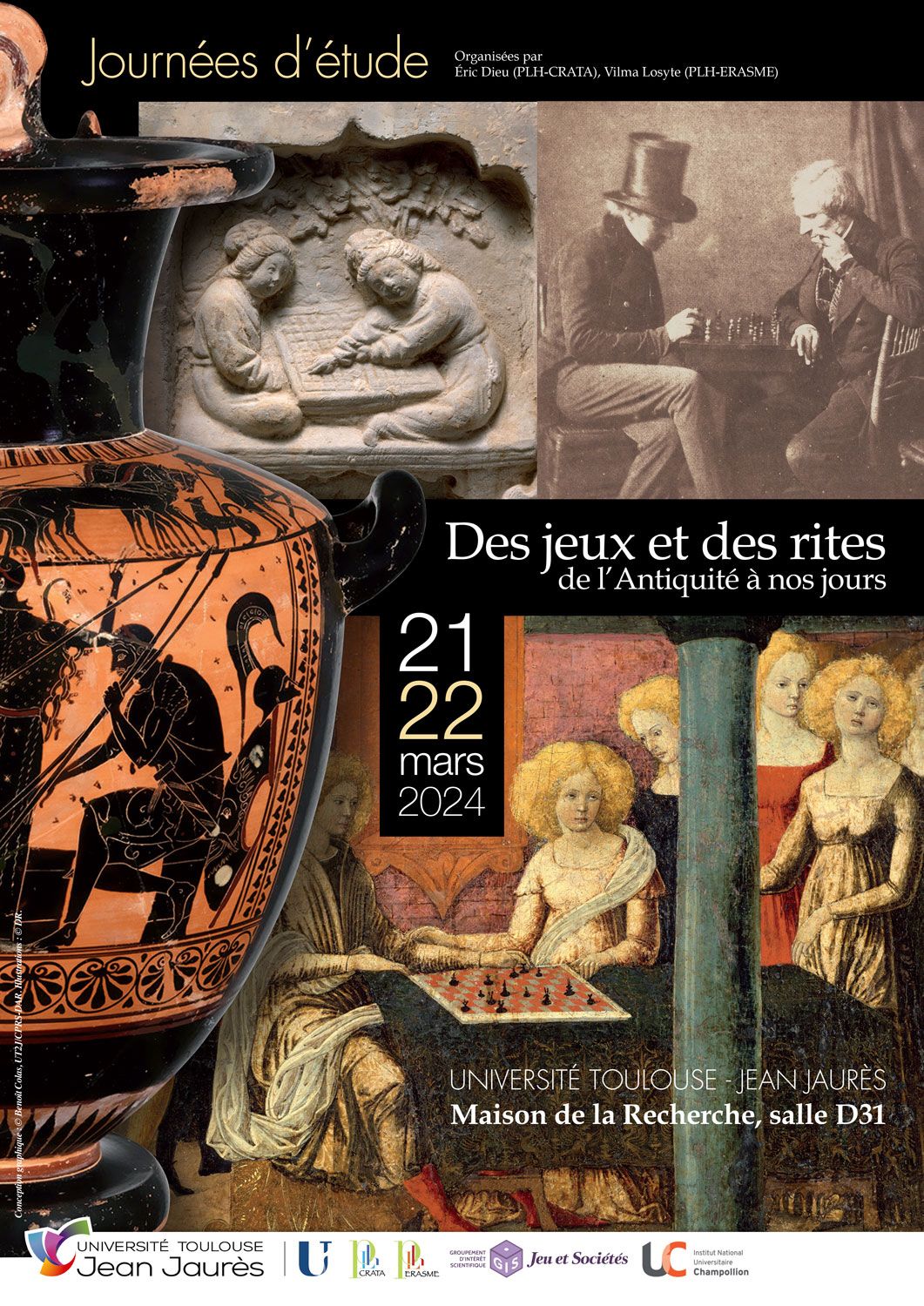 Des jeux et des rites de l’Antiquité à nos jours - 21 et 22 mars 2024 à l'Université Toulouse-Jean Jaurès