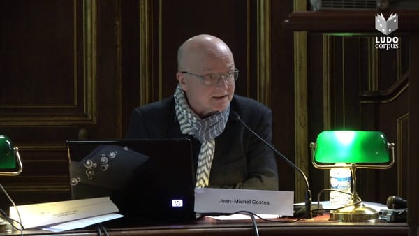 Jean Michel Costes - Colloque Rencontres autour du jeu - 11 octobre 2019